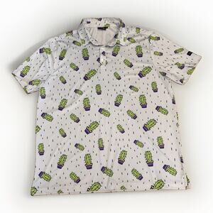 Sunday Swagger Shirt Mens XL Polo Desert The Mad Cactus Golf Performance Casual